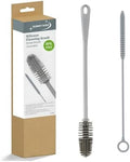 Silicone Bottle Brush & Silicone Straw Cleaner Set – 12.5” Long