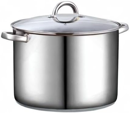 Cook N Home Stockpot with Lid, Basics Stainless Steel Soup Pot - Image 9
