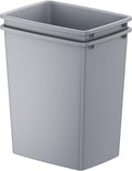 35 Quart Plastic Under-Cabinet Waste Bins, 2-Pack