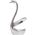 AnSaw Elegant Small Silver Swan Base Holder