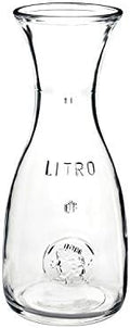 Bormioli Rocco Misura PZ Carafe, 33.75 oz - Embossed Marking, Wide