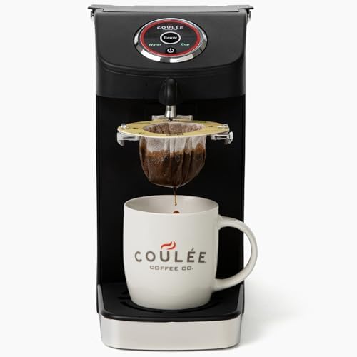 Swirl Single Serve Pour Over Coffee Maker, Black