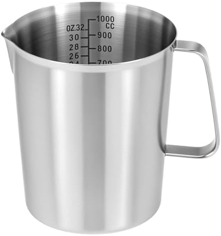 QWORK 304 Stainless Steel Measuring Cup 32 OZ with OZ/ML Graduations
