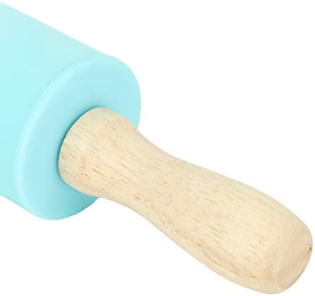 Silicone Rolling Pin Set with Kneading Pad, Non Stick Dough Rolling
