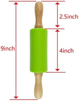 12 Pack Small Rolling Pin for Kids, 9 Inch Kids Rolling Pin for Home
