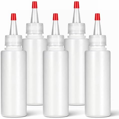 5 Pcs Mini Squeeze Bottles for Sauces, 5OZ Small Condiment Squeeze