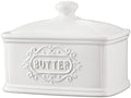 Large Hand-painted Ceramic Butter Dish With Lid LargeTAWCHES Butter