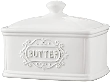 Large Hand-painted Ceramic Butter Dish With Lid LargeTAWCHES Butter