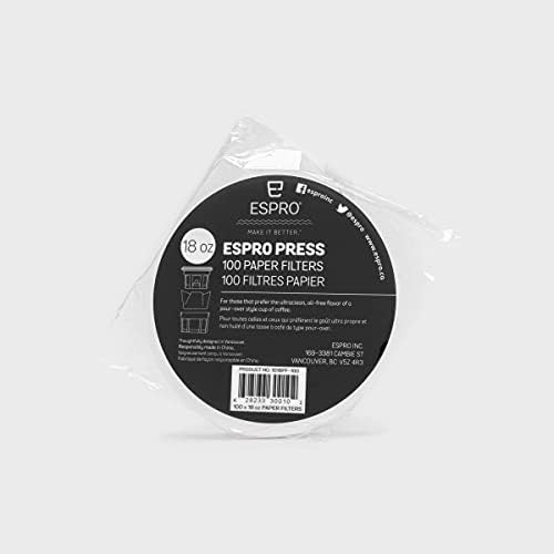 ESPRO P7 Stainless Steel French Press, Matte White, 18 Oz