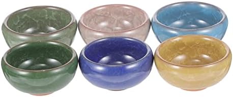 6 Piece Ceramic Mixing Bowl Set for Spa Oil Blending