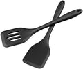 Silicone Spatula Set, Heat Resistant Solid & Slotted Turner, 11 IN