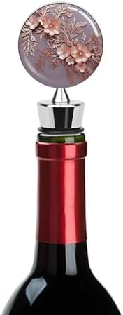 Elegant Decorative Floral Wine Stopper Vacuum Alloy Wine Bottle