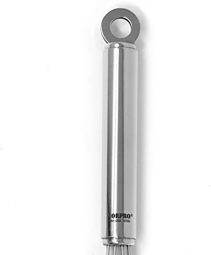 Norpro Krona 11-Inch Stainless Steel Flat Whisk, 11in/28cm, Silver