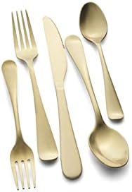 Cambridge Silversmiths Rhiannon Champagne Satin 20-Piece Flatware Set