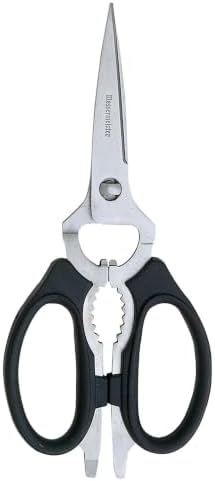 Messermeister 8-Inch Take-Apart Kitchen Scissors, Black
