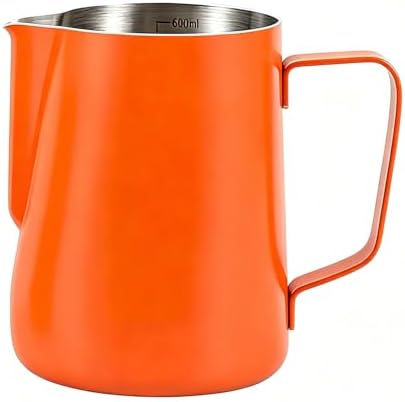 600ml(20oz) Milk Frothing Pitcher, Stainless Steel Milk Steamer Cup