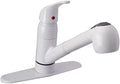 Pfister Pfirst Series Kitchen Faucet with Pull Out Sprayer, White