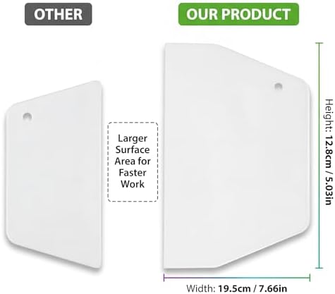 YARNOW 2 PCS Large Plastic Dough Scrapers