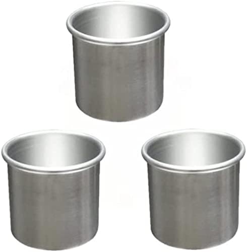 TrueCraftware- 3" X 3" Aluminum Round Layer Cake Baking Pan Set of 3