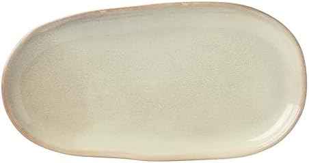 Oneida Organic Shades Sage Green Stoneware 2-Piece Serving Platter Set