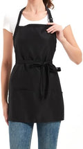 Aprons for Women with 3 Pockets, Cooking Apron with Waterproof