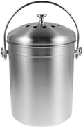 Stainless Steel 5L Compost Bin with Lid