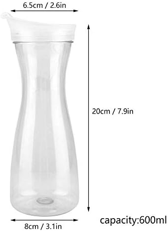 2PCS 20oz Water Carafe, Clear Acrylic Water Drink Pitcher Milk