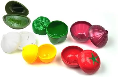 XIYUAN 6PCS Fruit and Vegetable Shaped Food Saver Reusable Sealed