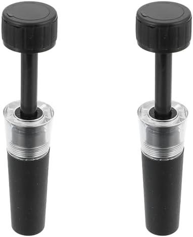 2pcs Vacuum Pump Wine Stopper for Wine Bottle Air Tight Seal
