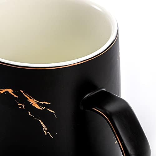 ZENFUN 2 Pack Ceramic Mug Set for Couple, Coffee Mugs with Gift Box