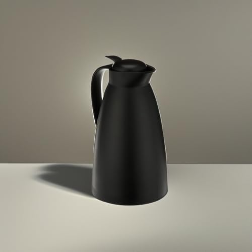 Alfi Glass Vacuum Frosted Plastic Carafe, 1 L, Black (AG2800BK2)
