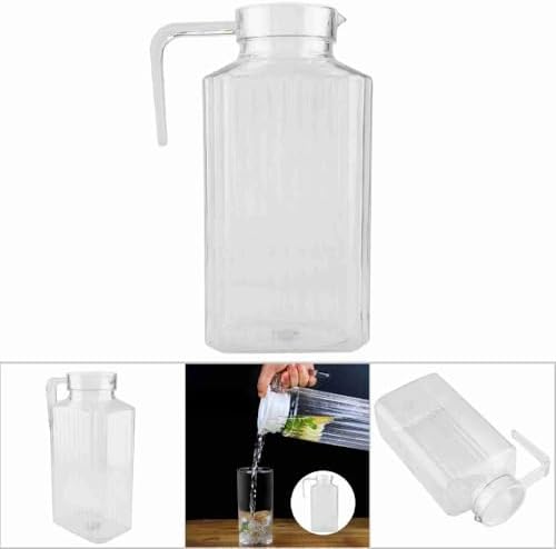 67.6 oz Acrylic Transparent Juice Pitcher with Lid,2000ml Large