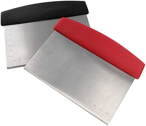 Dough Chopper with Measure Scale Stainless Steel Dough Cutter Pizza