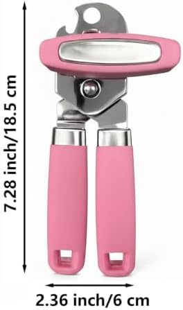 Pink Can Opener & Bottler Openers, Heavy Duty Manual Can Openers