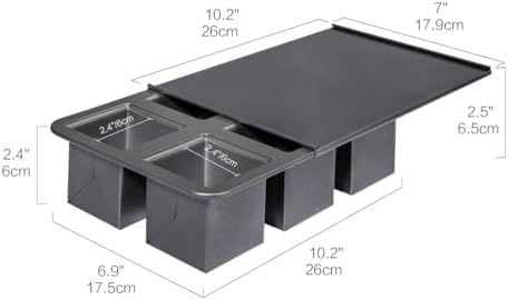 6-Cavity Mini Pullman Loaf Pan with Lid, Mini Loaf Pan