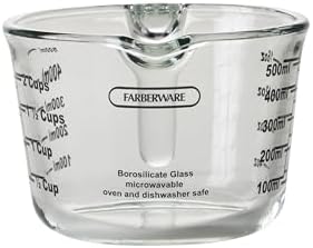 Farberware 2-Cup Borosilicate Glass Wet and Dry Measuring Cup with