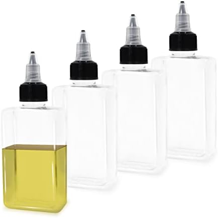 LELE LIFE 4Pcs Small Oil Dispenser Bottle for Camping, 3.4oz