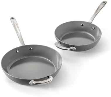 All-Clad HA1 Ceramic Nonstick , 2-Piece Fry Pan Set, Induction Ready