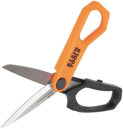 Klein Tools B2109 Heavy Duty Scissors, Multipurpose Utility Shears for