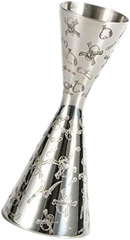 Double Jigger Cocktail Measuring Cup Stainless Steel 2Oz Ounce Bar