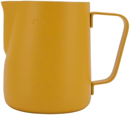 300ML/500ML Stainless Steel Yellow Frothing Pitcher Delicate Control