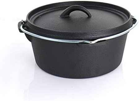 MegaChef Assorted Pre-Seasoned OVEN SAFE, Cast Iron Cookware Set, 5 Piece, Black