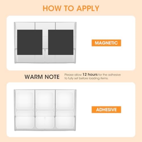AIEVE Magnetic Drink Packet Organizer, 2-Tier Fridge Organizer