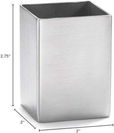 Tablecraft 1156 Stainless Steel Sugar Pack Holder - Square