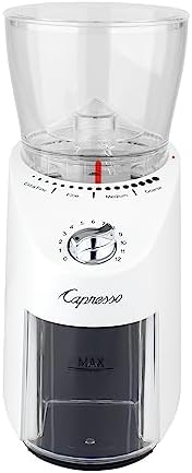 Capresso Infinity Plus Commercial Grade Burr Grinder, White