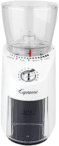 Capresso Infinity Plus Commercial Grade Burr Grinder, White