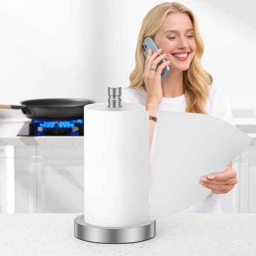 Nickel Paper Towel Holder, Countertop, Stainless Steel