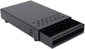Espresso Coffee Knock Box Drawer, Removable Rubber Strike Wood Pole
