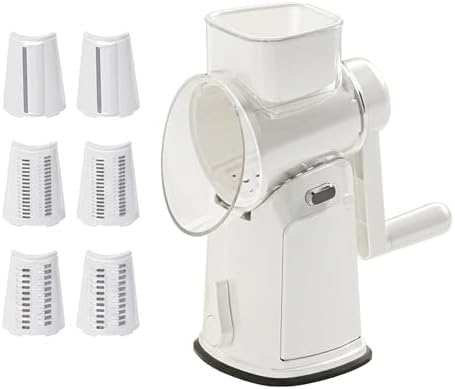 Rotary Vegetable Slicer and Cheese Grater with Storage