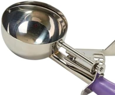 Soro Essentials- 2 oz Stainless Steel Disher #20 with Purple Plastic